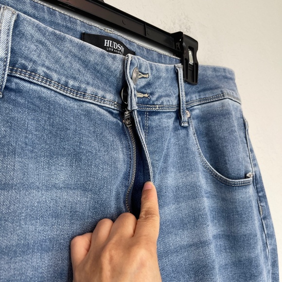 Hudson Los Angeles Jeans Women's Size 12 Blue Straight Leg Medium Wash - Picture 3 of 14